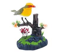 Générique Simulation Electric Bird |18x16x11cm Kids Toy Chirp Pen Holder | Realistic Decorative Realistic Pet Bird | Pet Supplies for School Kids Bedroom Living Room Kitchen Adults Birthday Easter