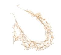 Générique Simulation Perle Tête Chaîne Femmes Bijoux Pendentif Élégant Mariée Front Suspendu Chaîne Fille Casque Front Chaîne Festival Cheveux Accessoires