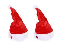 Générique Singing And Dancing Electric Christmas Hat,Electric Swing Moving Santa Hat,Christmas New Year Party Supplies Xmas (2 pc)