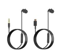 Générique Single Earphone with Wired - Mono in Ear Headset, Single Side Audio Earbud, Clear Voice Communication Headphone, Earplug Noiseless Listening Accessory | for Men Women
