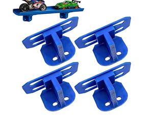 Générique Single Lanes Wall Mount - Scale Cars Singles Lane Track | 4 Pieces Hangable Display Holder | Hangable Rack Wall Mount Single Lane,for Toy Trucks Automotive Shelf Stand Rack Home Bedroom