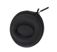 Générique Single Watch Storage Box - Zippered Hard Shell Carrying Bag | Shock Absorbing Cushioned Round Wristwatch Case | Portable Universal EVA Protective Holder for Mechanical Timepieces Jewelry