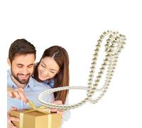 Générique Single Wine Bottle Holder - Iron Resin 27x17x17cm | Pearl Necklace Wine Stand, Desktop Wines Rack | Decorative Tabletop Wines Holder Novelty Gift