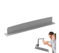 Générique Sink Splash Guard Silicone Faucet Protector, Non-Slip Suction Cup Countertop Splash Barrier on Kitchen Sinks, Bathroom Bathtub Washing Basin Hygiene Shield for Apartment Use