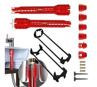 Générique Sink Wrench Multifunctional Plumbing Tool Kit, Bathroom Faucet And Sink Repair Wrench, Perfect For Shower, Bathtub, Basin, Water Pipe Installation And Maintenance, Compact & Portable