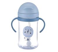 Générique Sippy Cup for with Handles - Baby Toddler Sippy Cups | Leak Proof Straw Cup with Handles Silicone Cups Babies Girls Boy | Leakproof Double Handle Water Bottle wîth Straw