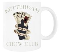 Générique Six Of Crows Ketterdam Crow Mug Blanc Ceraminc Gobelet à Boire