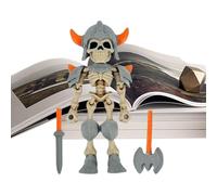 Générique Skeleton Action Figure, 3D Printed Movable Skeleton Figurine, Multi-Jointed Flexible Toy for Kids Girls Boys Desktop Playtime Travel Collectibles Birthday School Home Display