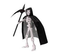 Générique Skeleton Action Figure Toy, Assembly Skull Model Set, Poseable Battle Figurine, Customizable Item with Weapons, Human Frame Display Kit, for Desktop, Shelf, Or Table Decoration