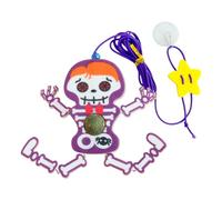 Générique Skeleton Dangling Cat Toy, Skeleton Cat Catnip, Skeleton Dangling Toy, Catnip Toy with Cartoon Bell, Indoor Outdoor Cats Kitten Play Mental Exercise Toy for Living Room, Bedroom