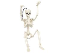 Générique Skeleton Halloween Decoration, Full Body Skeleton Decor Bones, 2.95Ft Terrifying Realistic Design with Posable Joints, Scary Display for Yard, Porch, Haunted House, Graveyard
