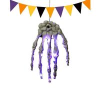 Générique Skeleton Hands Decor LED Lighted Gothic Scary - Claw Ornament | Halloween Skeleton Hand String Lights for Yard Home Bedroom Wall Lawn Graveyard Indoor