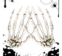 Générique Skeleton Hands Halloween Decor, Realistic Fake Arms Ornament | Horror Decor Seasonal Decoration, Hangable for Porch, Windowsill, Desk, Mantel, Haunted House