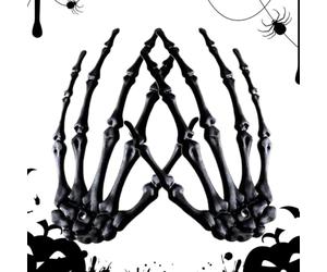 Générique Skeleton Hands Halloween Decor, Realistic Fake Arms Ornament | Horror Decor Seasonal Decoration, Hangable for Porch, Windowsill, Desk, Mantel, Haunted House