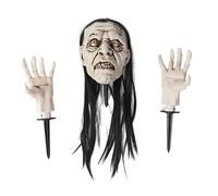 Générique Skeleton Stakes, Halloween Prop, Outdoor Rising with Light and Sound Effects, Spooky Decoration Yard, Lawn, Patio, Party, Haunted House, Festival Display, Scary Realistic Figure
