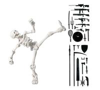 Générique Skeleton Toy, Action Figure Model, Movable Joint Decoration, Realistic and Poseable Design, with Accessories for Christmas Display, Shelf Decor, Desk Setup, Role-Play, Games, and Parties