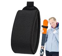 Générique Ski Straps-Adjustable Padded Ski Wraps, EVA Protective Buffer, Heavy Duty Nylon Ties, Anti Scratch Si Carrier, Cold Weather Resistant, Snowboard Gear Organizer | 2 Pack