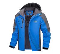 Générique Ski Veste Tres Chaude Homme Polaire Zippé De Ski Manteau Blouson Avec Capuche Amovible Militaire Tactique Matelassée Montagne Fonctionnel Parka