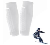 Générique Skiguards Pro Protège-Tibias Ski 1 Paire de protège-Tibias Ski Guard Socks Respirant Antidérapant Élastique Anti-Collision Leggings Housse Shindefender Shin Guards Shin Defender
