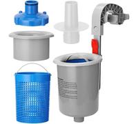 Générique Skimmer Piscine Hors Sol Automatique,1400g Skimmer Flottant,De Piscine Automatique Murale,Bassin De Panier À Feuilles De Feuilles Automatiques, Kit De Nettoyage d'eau