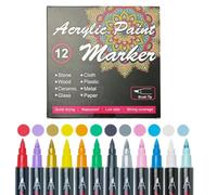 Générique Skin Markers, 12-Count Body Safe Markers for Skin Washable, Removable Drawing Pens Set, Ideal for Adults, Teens, Women, Men, Teenagers, Friends, Family, College Students
