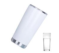 Générique Skinny Sublimation Tumblers, Stainless Steel Mug, 20oz Double Wall Vacuum Insulated Cup, Straight Blank Heat Transfer Coating for Diy Printing Coffee Ice Drink Travel Home Kitchen Tool 290g