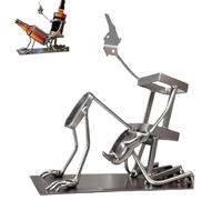 Générique Skull Coke and Wine Bottle Stand, Funny Metal Skull Skeleton Bar Decor for Whiskey Beer, Unique Floor Freestanding Wine Rack, for Home Kitchen Decor (Silver)
