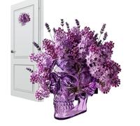 Générique Skull Planter - Durable Resin Wall Mount Design | Wall Mount Floral Container | Goth Vase for Home Decor Indoor Outdoor Bedroom Patio Door Gate Living Room Decoration and Plant Display