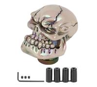 Générique Skull Shifter Knob, Gear Lever Shift Stick Handle With Adapter & Wrench, Skull Interior Gear Levers Decoration, Fits Most Manual & Automatic Car, Trucks, and Suvs for a Bold Custom