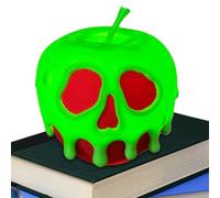 Générique Skull Table Lamp - Small 3d Printed Halloween Light for Living Hotel, Flickering Led with Resin Finish and Spooky Charm, Night Decor for Couch, Porch, Dorm, Haunted House, Holiday