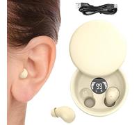 Générique Sleep Earbuds | Low Profile Tiny Discreet Hidden Sleeping Earbud | Lightweight Waterproof Wireless Noise Cancelling with Charging Case for Home, Work, Gym, Travel, Outdoor, Commute