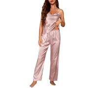Générique Sleep Fall Pajamas Chemise De Nuit Femme Grande Taille Pyjama Dragon Velours Ensemble 2 Pièces en Soie Synthétique Homme Doux pour Satin Chaud Pantalon