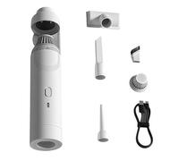 Générique Slim V8 Mate Cordless Car Vacuum High Power 11000Pa, Cordless Handheld Car Vacuum Cleaner, Portable Air Blower with Brushless Motor, Mini Vacuum for Home, Pet Hair (White)