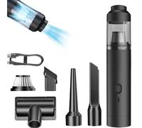 Générique Slim V8 Mate Cordless Car Vacuum High Power 19000Pa, 2025 New Cordless Handheld Car Vacuum Cleaner Portable Air Blower with Brushless Motor Mini Vacuum Cleaner for Cars Home Pet (Black)
