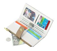 Générique Slim Wallet - Leather 9x19x1.5cm | Thin Floral Vegan Purse, Soft Leather Card Holder | Women's Ultra-Thin Wallet for Commuting, Work, Shopping, Dating, Gym, Beach, Going Out and Daily Use