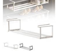 Générique Slimdescent Cabinet Telescopic Shelf, Multifunctional Cabinet Telescopic Shelf, Retractable Hanging Shoe Rack Organizer, ersatile Storage for Kitchen, Closet, Bathrooms (White,3pcs)