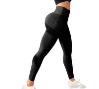 Générique Slimove Resistance Band Leggings, High Waisted Butt Lifting Tummy Training Control,Anti Cellulite (Black,S)