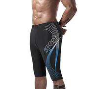 Générique Slip de Bain Homme Piscine,Hommes Tether Print Prevention Embarras Swimming Spa Beach Five Point Swimwear pour Vacances, Natation et fêtes sur Yachts