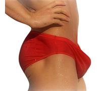 Générique Slip de Bain Homme Sexy Transparent, Maillot De Bain Homme Piscine Respirant À Séchage Rapide Poids Léger Short De Bain Taile Basse Eté String de Plage Swimming Trunk Swim Briefs Slips#7a