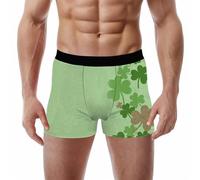 Générique Slip Homme Fête Saint Patrick avec Coussinet Galbant pour Une Silhouette Avantagée(Green, L)