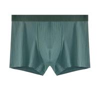 Générique Slip sous-Vêtements Shorts À La Mode Coin Plat Cordon De Serrage Couleur Unie sous-Vêtements Jeunes Respirant Tendance Pantalon À Quatre Coins pour Hommes(Dark Green,XL)