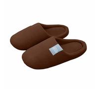 Générique Slippers Femme Pantoufles d'intérieur chaudes pour femmes avec semelle souple design et bout fermé idéales pour la maison en hiver (Coffee, 37)