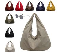 Générique Slouchy Tote Bags Men Women Large Shoulder Bags for Travel Commute,Waterproof,Large Capacity (khaki)