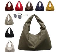 Générique Slouchy Tote Bags Men Women Large Shoulder Bags for Travel Commute,Waterproof,Large Capacity (green)