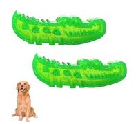Générique Slow Feed Chew and Fetch Crocodile, Dog Slow Feeder Puzzle Toy, Alligator Dogs Chew Toy for Large, Medium & Small Dogs Teeth Cleaning, Snack Stash & Play, Reduces Stress (2pcs,Large)