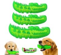 Générique Slow Feed Chew and Fetch Crocodile, Dog Slow Feeder Puzzle Toy, for Large, Medium & Small Dogs Teeth Cleaning, Alligator Treat Dispensing Dog Toys, Cute Chew Toys (3 Pcs,S+S+L)