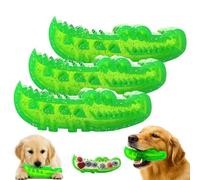 Générique Slow Feed Chew and Fetch Crocodile, Dog Slow Feeder Puzzle Toy, for Large, Medium & Small Dogs Teeth Cleaning, Alligator Treat Dispensing Dog Toys, Cute Chew Toys (3 Pcs,Small)