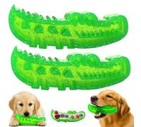 Générique Slow Feed Chew and Fetch Crocodile, Dog Slow Feeder Puzzle Toy, for Large, Medium & Small Dogs Teeth Cleaning, Alligator Treat Dispensing Dog Toys, Cute Chew Toys (2 Pcs,S+L)