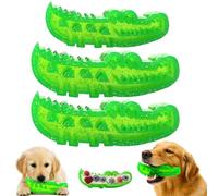 Générique Slow Feed Chew and Fetch Crocodile, Dog Slow Feeder Puzzle Toy, for Large, Medium & Small Dogs Teeth Cleaning, Alligator Treat Dispensing Dog Toys, Cute Chew Toys (3 Pcs,L+L+S)
