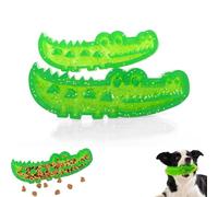 Générique Slow Feed Chew and Fetch Crocodile, Dogs Slow Feeder Puzzle, Alligator Treat Dispensing Dog Toys Keep Them Busy, Dogs Teeth Cleaning, Reduces Stress (S+L 2Pcs)